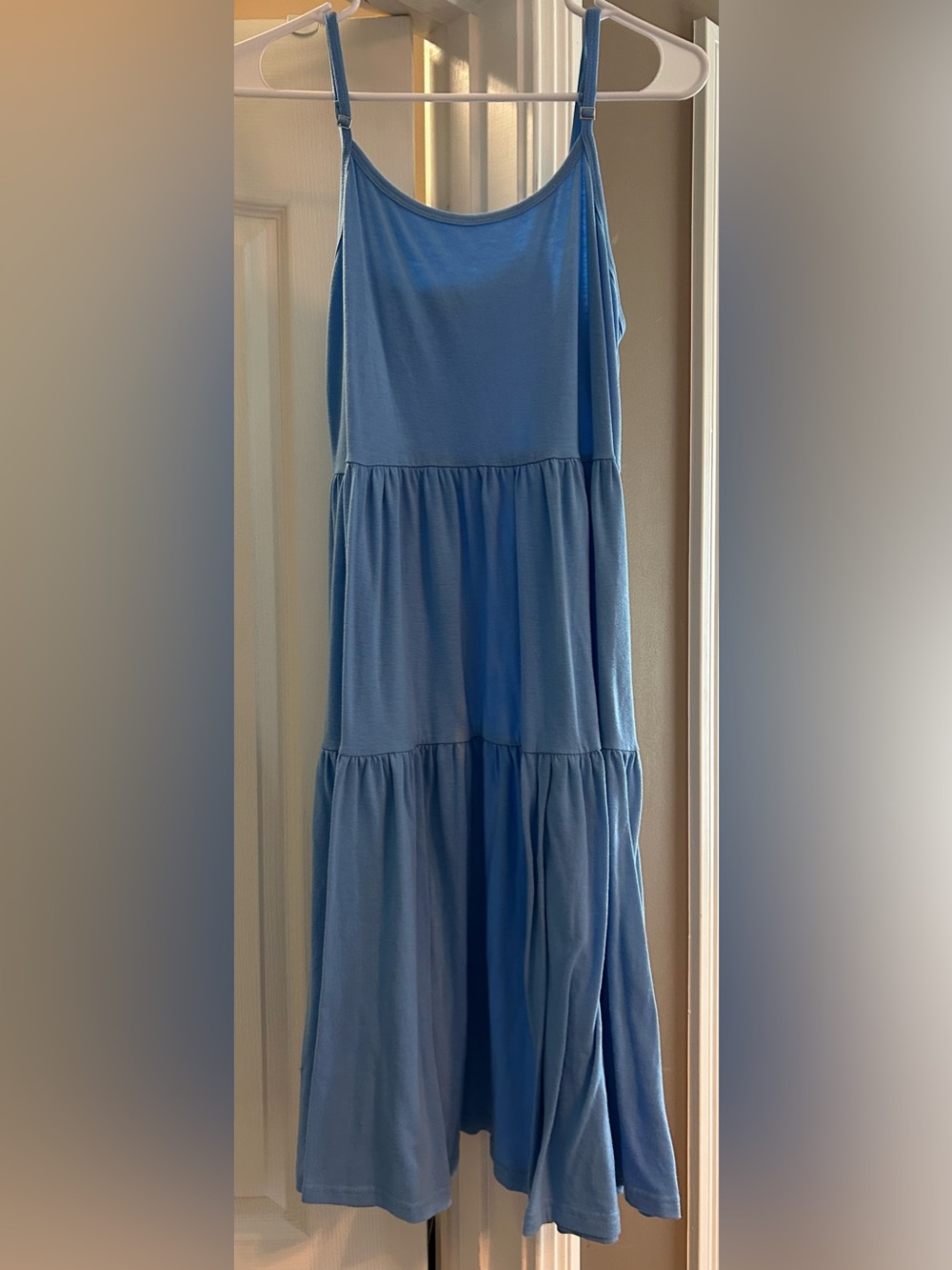 Blue Tiered Maxi Dress